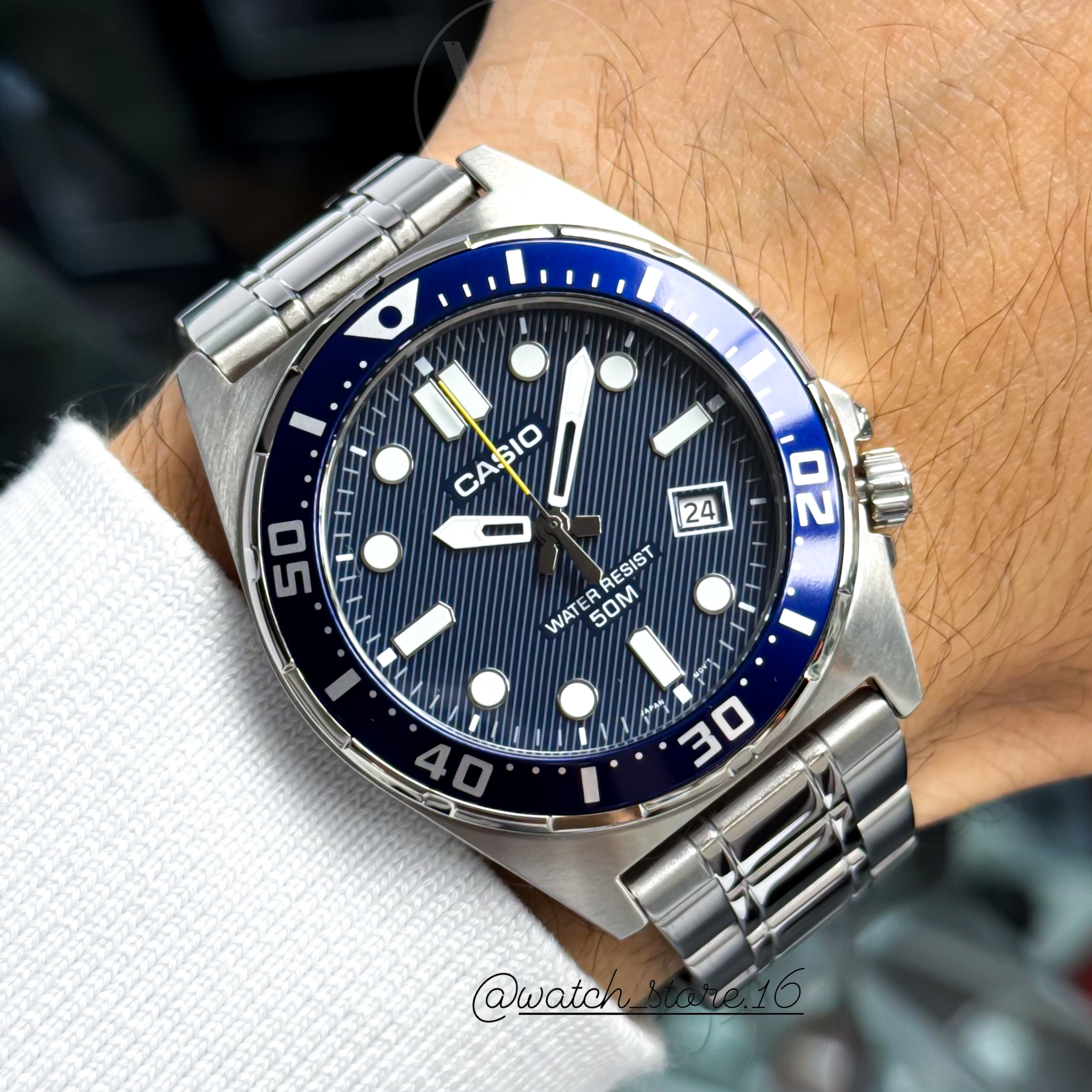 Casio Watch: Silver MTD-135D-2AVDF, Silver, Bracelet Casio Watch: Silver MTD-135D-2AVDF, Silver, Bracelet